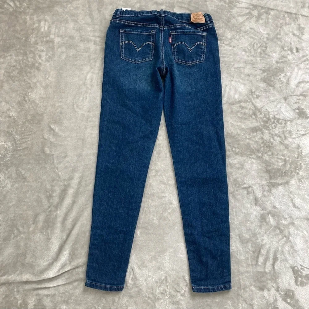 Levi’s 710 Super Skinny Jeans Dark Wash Youth Size 16 R Girls Boys Blue Denim